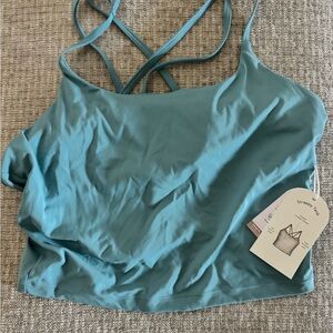 Target x Blogilates Teal Strappy Tank Top, NWT, size 1X